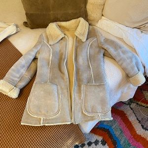 Shearling / sheepskin coat jacket